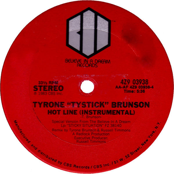 Tyrone Brunson : Hot Line (12")
