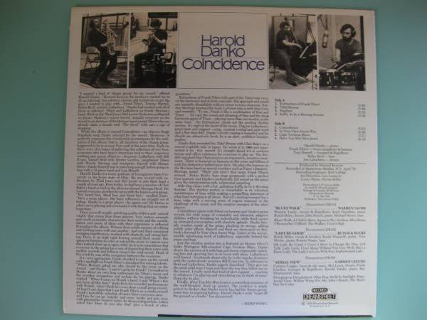 Harold Danko : Coincidence (LP, Album)