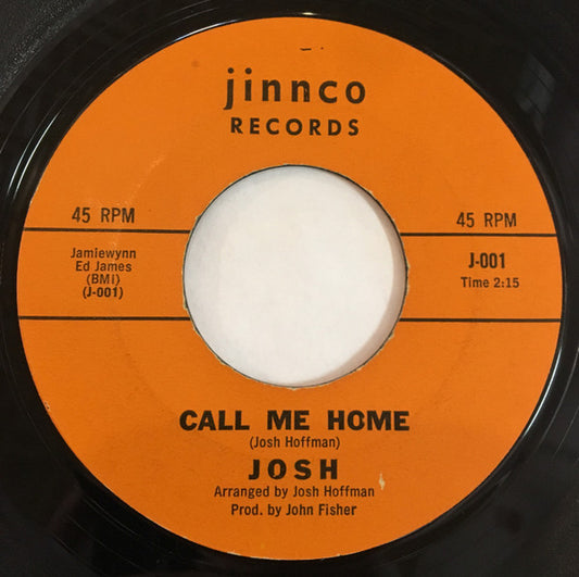 Josh Hoffman (3) : Call Me Home / Because (I Love You So) (7", Single, Mono)
