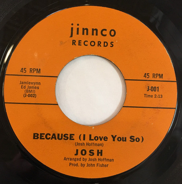 Josh Hoffman (3) : Call Me Home / Because (I Love You So) (7", Single, Mono)