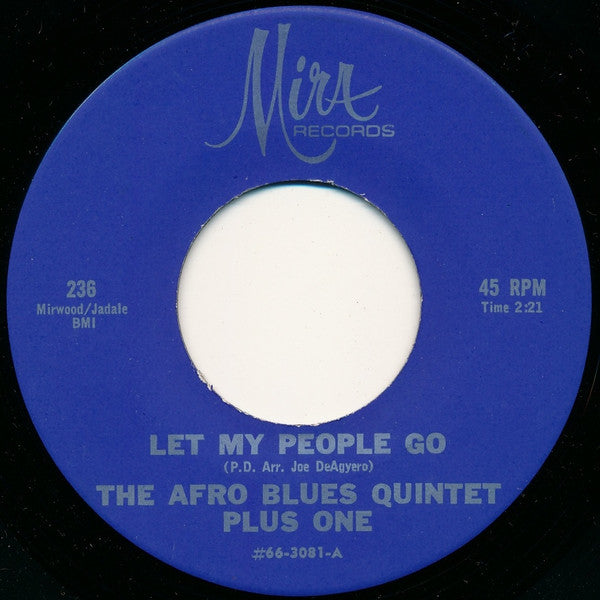 The Afro Blues Quintet Plus One : Let My People Go / Afro-Rock (7", Single)
