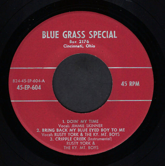 Jimmie Skinner / Rusty York & The Kentucky Mountain Boys (2) : Doin' My Time (7", EP)