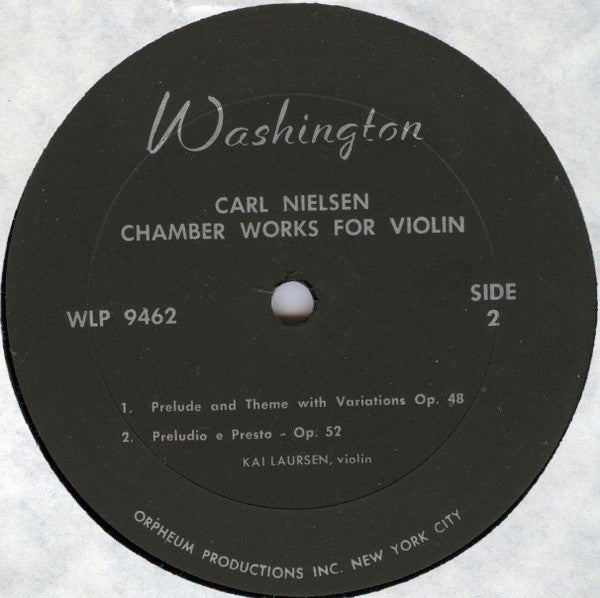 Kai Laursen, Eyvind Møller - Carl Nielsen : Chamber Works For Violin (LP, Album, RE)