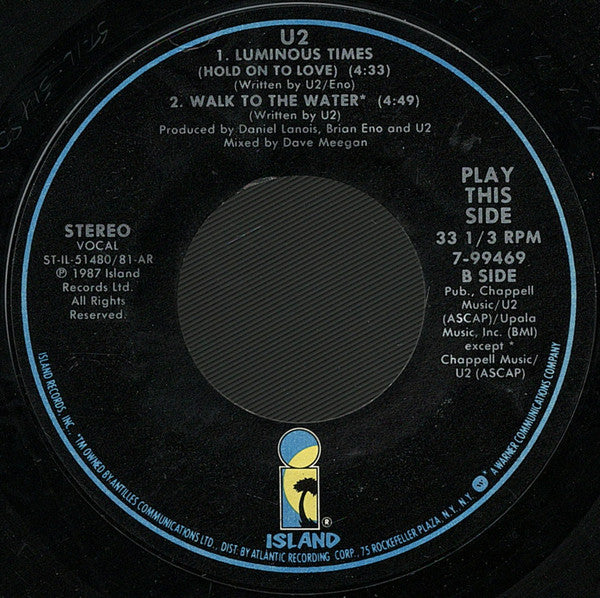 U2 : With Or Without You (7", Single, AR-)