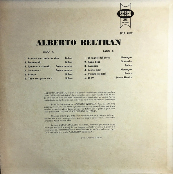 Alberto Beltrán Con La Sonora Matancera : Canta Sus Mejores Exitos (LP, Album)