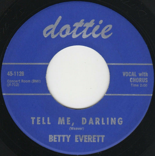Betty Everett : I'll Weep No More / Tell Me, Darling (7", Single, RE)