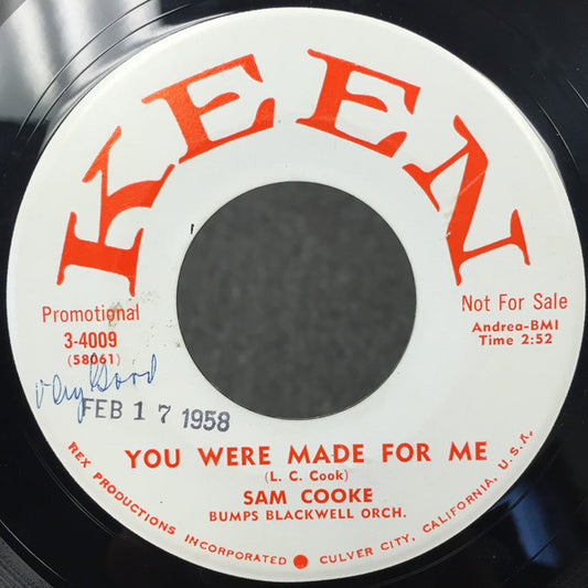 Sam Cooke : You Were Made For Me (7", Single, Promo)