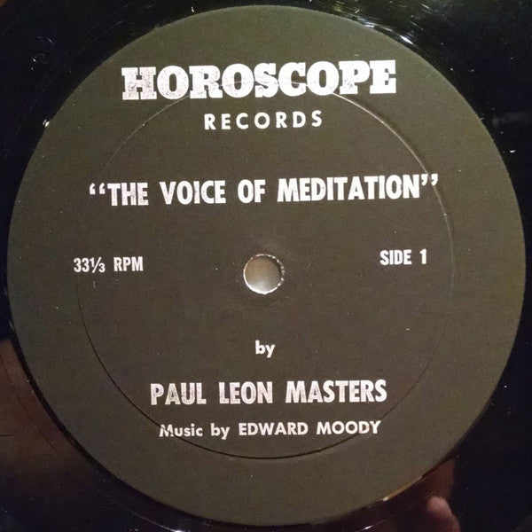 Paul Leon Masters : The Voice Of Meditation (LP, Album, Mono)