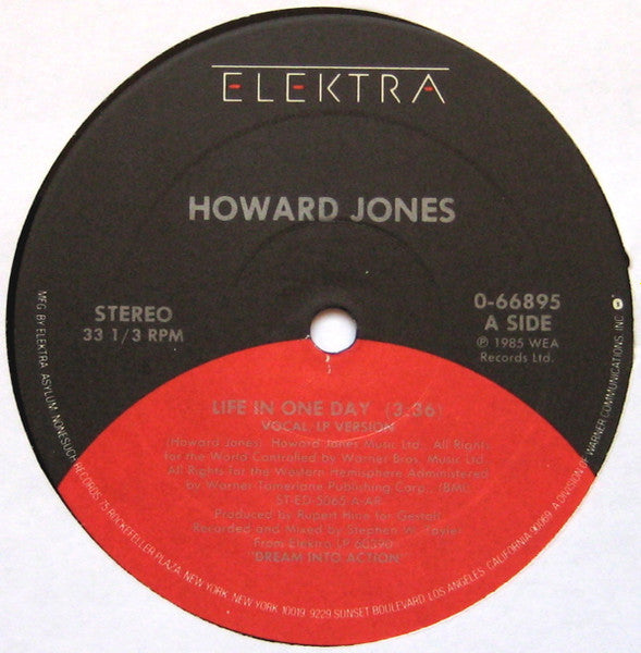 Howard Jones : Life In One Day (12", Single, All)