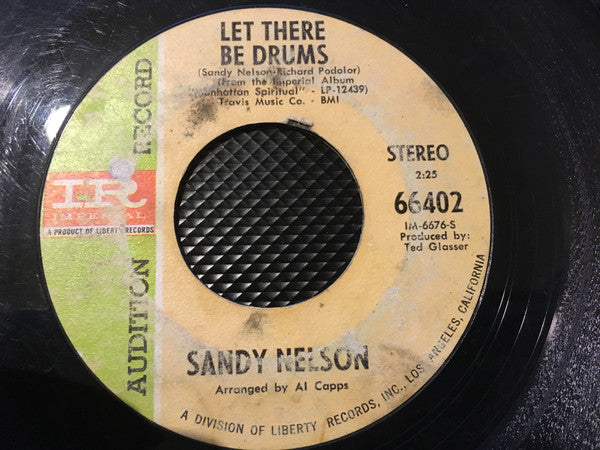 Sandy Nelson : Let There Be Drums / Leap Frog (7", Single, Promo)