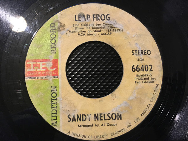 Sandy Nelson : Let There Be Drums / Leap Frog (7", Single, Promo)