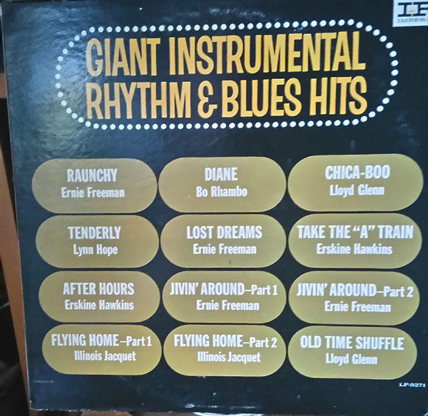 Various : Giant Instrumental Rhythm & Blues Hits (LP, Album, Comp, Mono, Res)
