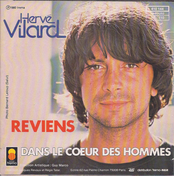 Hervé Vilard : Reviens (7", Single, Sil)