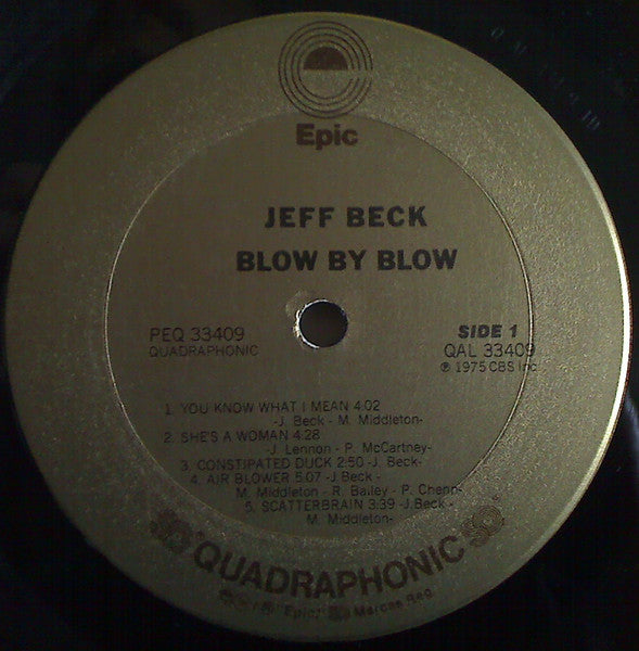 Jeff Beck : Blow By Blow (LP, Album, Quad)