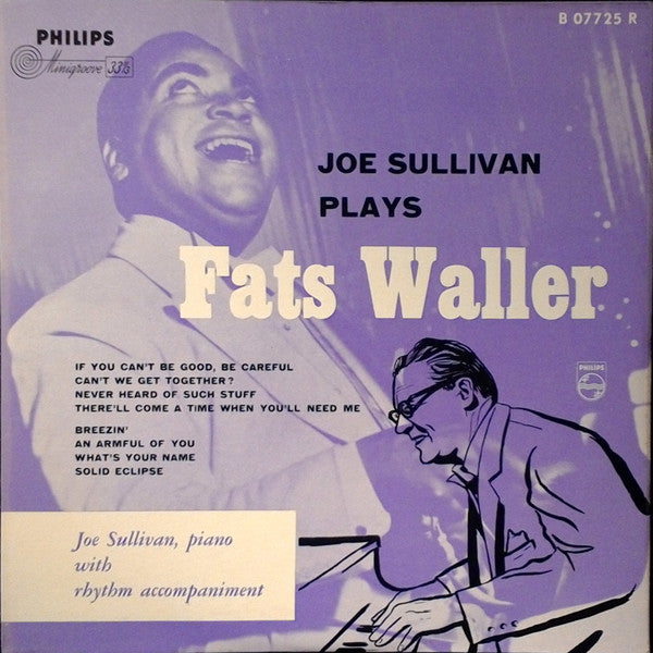 Joe Sullivan : Joe Sullivan Plays Fats Waller (10", Album)