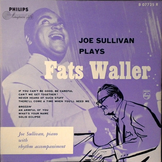 Joe Sullivan : Joe Sullivan Plays Fats Waller (10", Album)