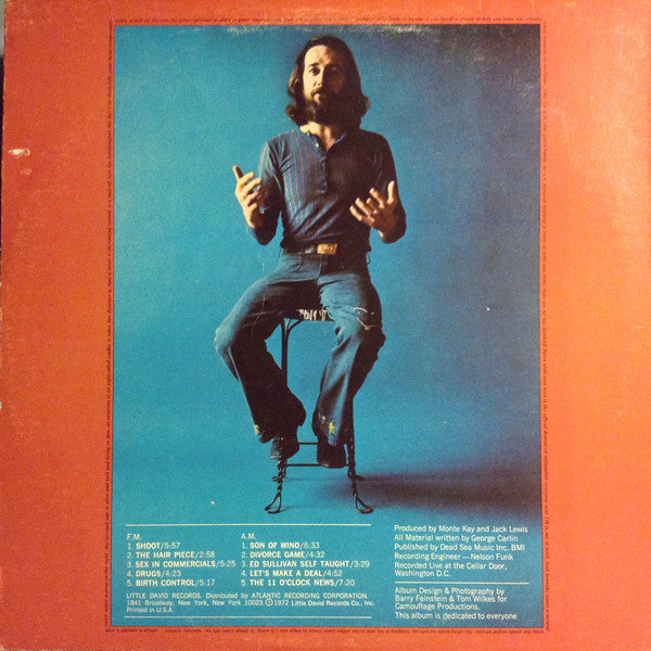 George Carlin : FM & AM (LP, Album, MO )