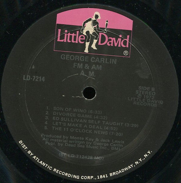 George Carlin : FM & AM (LP, Album, MO )