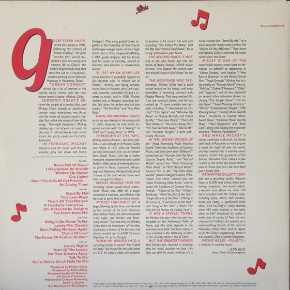 Mickey Gilley : Ten Years Of Hits (2xLP, Comp)