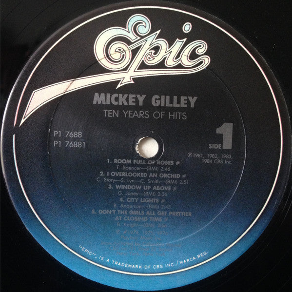 Mickey Gilley : Ten Years Of Hits (2xLP, Comp)