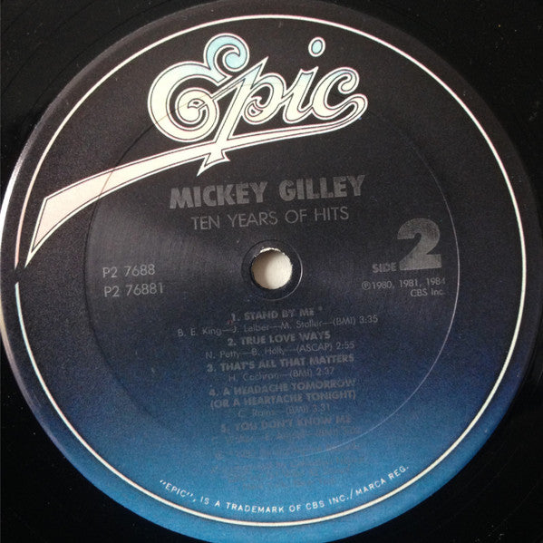 Mickey Gilley : Ten Years Of Hits (2xLP, Comp)