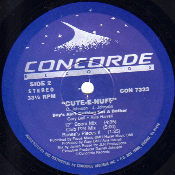 Cute-E-Nuff : Boys Ain't Nothing But A Bother (12")