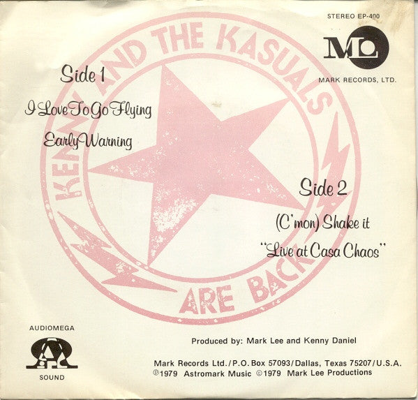 Kenny And The Kasuals* : Are Back (7", Cle)