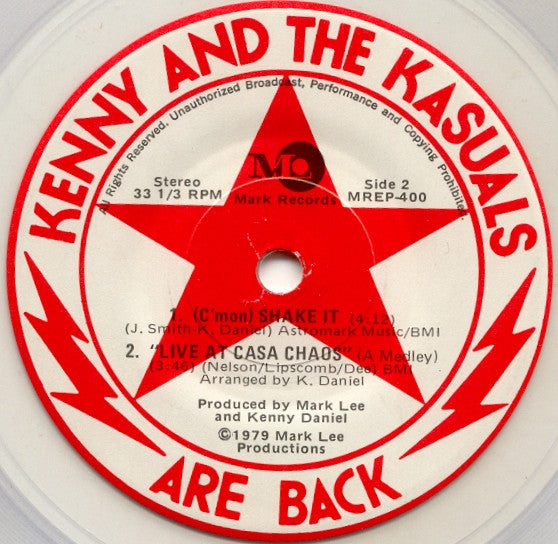 Kenny And The Kasuals* : Are Back (7", Cle)