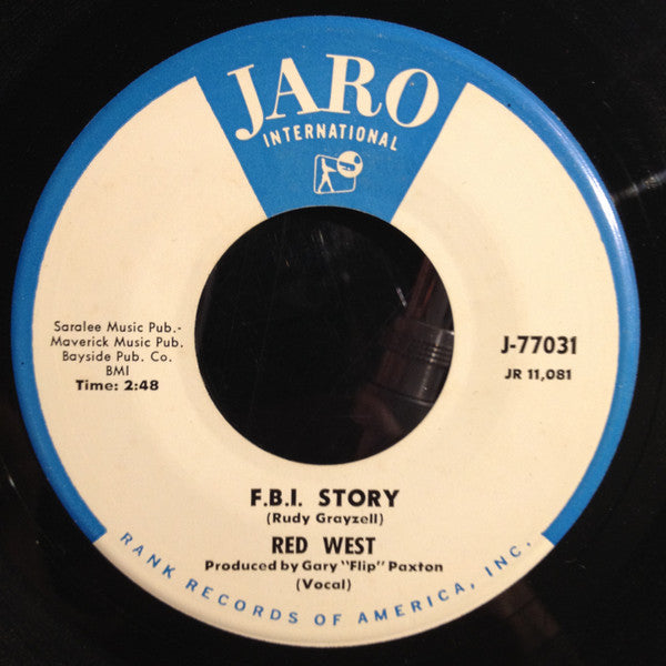 Red West : F.B.I. Story / What Must I Do (7", Single)
