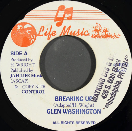 Glen Washington : Breaking Up (7")