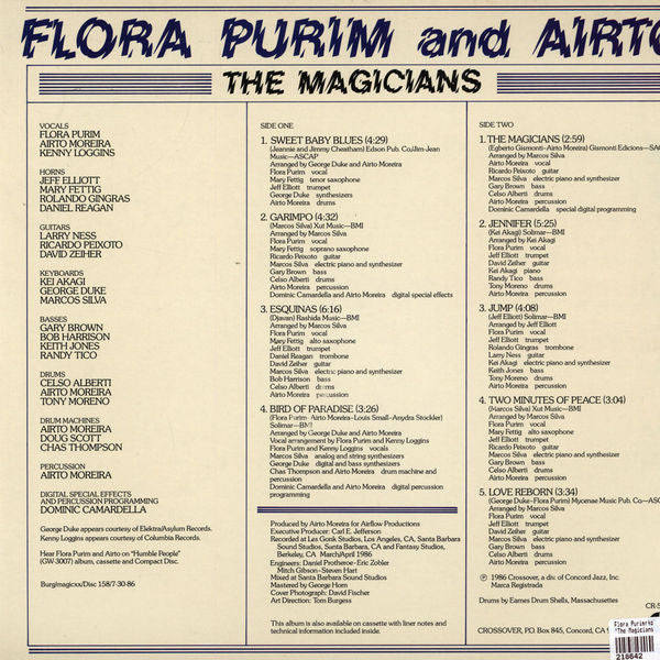 Flora Purim And Airto Moreira : The Magicians (LP, Album)