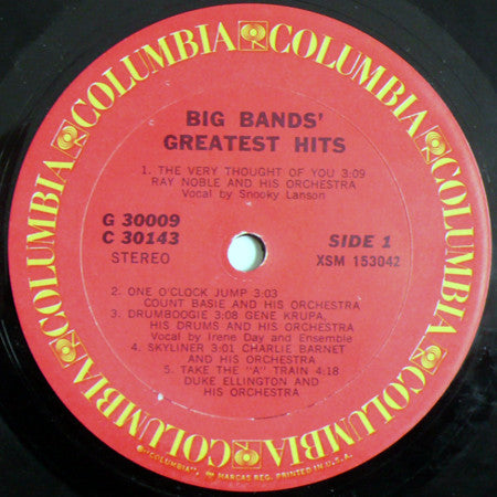 Various : Big Bands' Greatest Hits (2xLP, Comp)