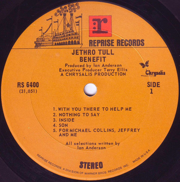 Jethro Tull : Benefit (LP, Album, San)