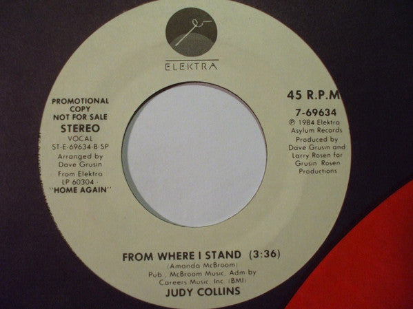 Judy Collins : Shoot First / From Where I Stand (7", Single, Promo)