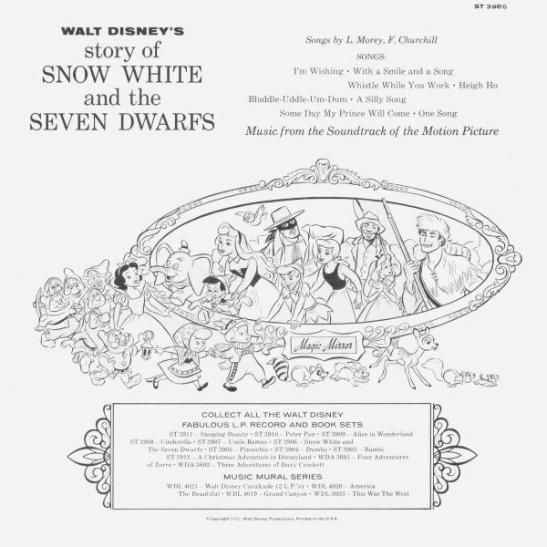 Unknown Artist : Walt Disney's Story Of Snow White And The Seven Dwarfs (LP, Gat)