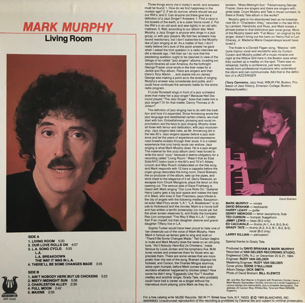 Mark Murphy : Living Room (LP, Album)