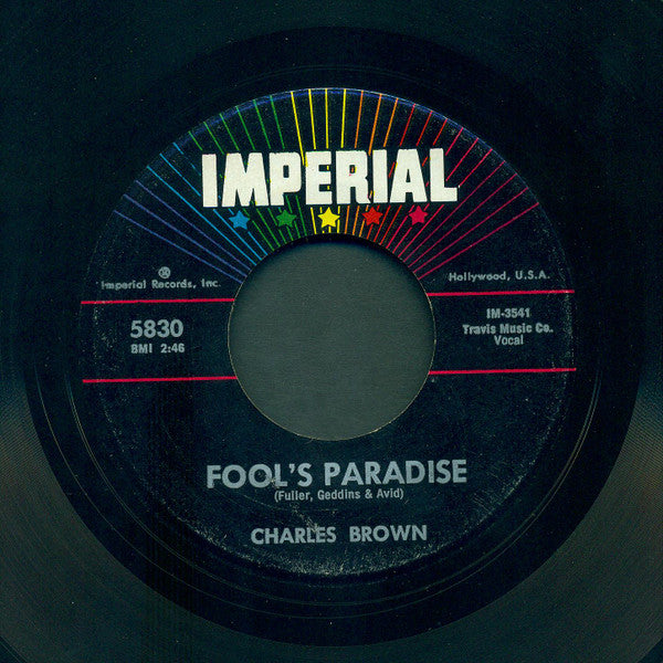 Charles Brown : Fool's Paradise / Lonesome Feeling (7", Single)