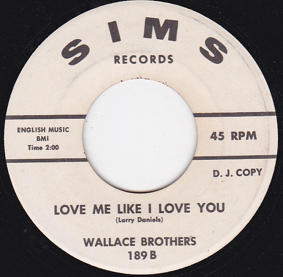 Wallace Brothers* : Lover's Prayer / Love Me Like I Love You (7", Single, Promo)