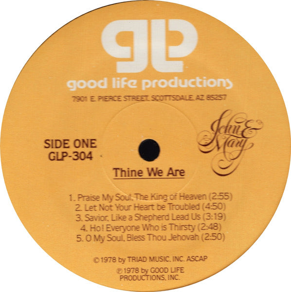 John & Mary* : Thine We Are (LP)