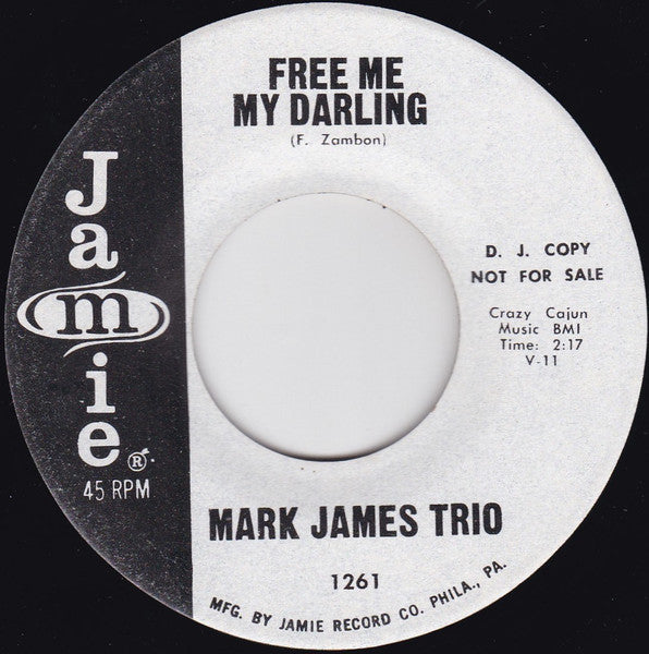 Mark James Trio : Running Back / Free Me My Darling (7", Single, Promo)