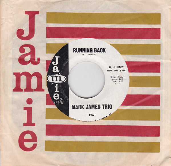 Mark James Trio : Running Back / Free Me My Darling (7", Single, Promo)