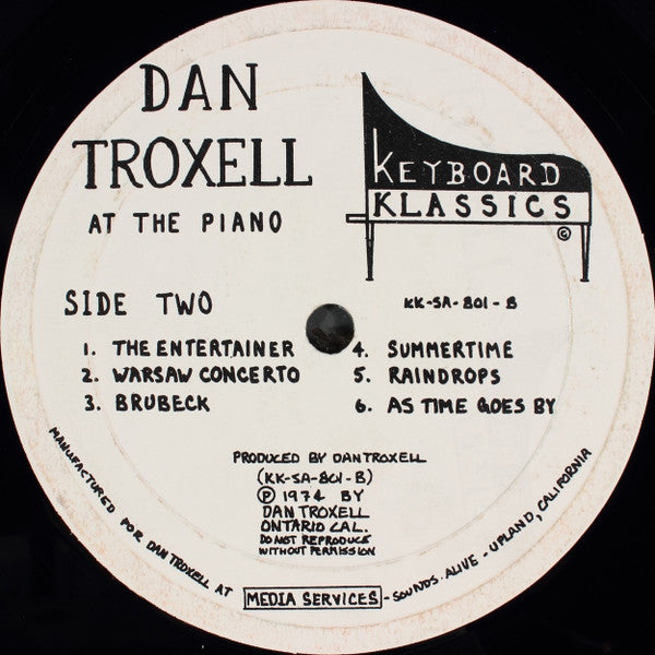 Dan Troxell : Dan Troxell At The Piano (LP)