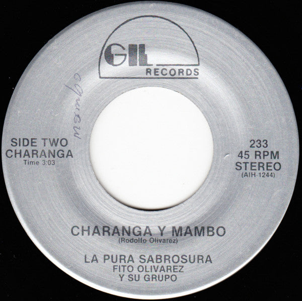 La Pura Sabrosura, Fito Olivarez Y Su Grupo* : La Negra Catalina (7", Single)