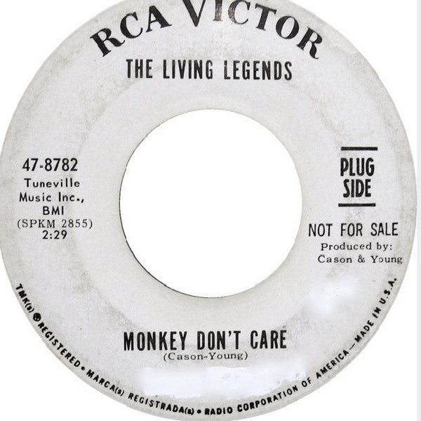 The Living Legends (2) : Monkey Don't Care / Soul Supper (7", Promo)