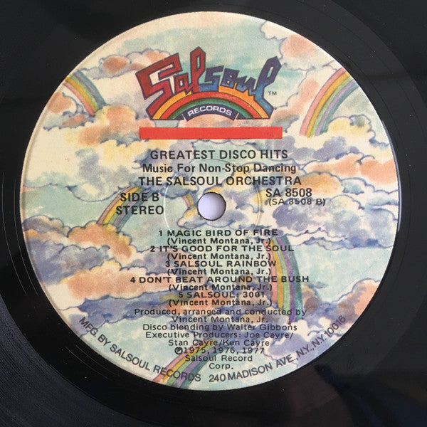 The Salsoul Orchestra : Greatest Disco Hits - Music For Non-Stop Dancing (LP, Comp, Mixed)