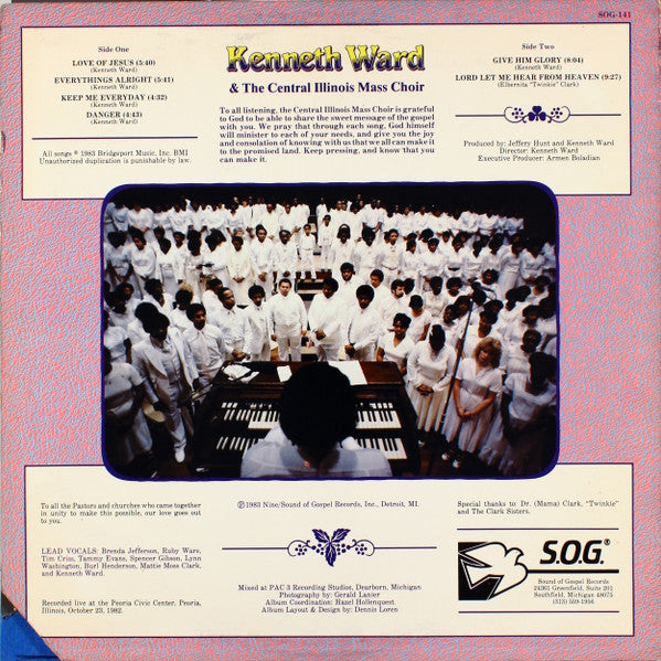 Mattie Moss Clark Presents Kenneth Ward (2) & The Central Illinois Mass Choir : Mattie Moss Clark Presents Kenneth Ward & The Central Illinois Mass Choir (LP, Album)
