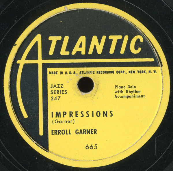 Erroll Garner : Reverie / Impressions (Shellac, 10")