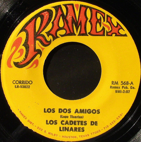 Los Cadetes De Linares : Los Dos Amigos (7", Single)