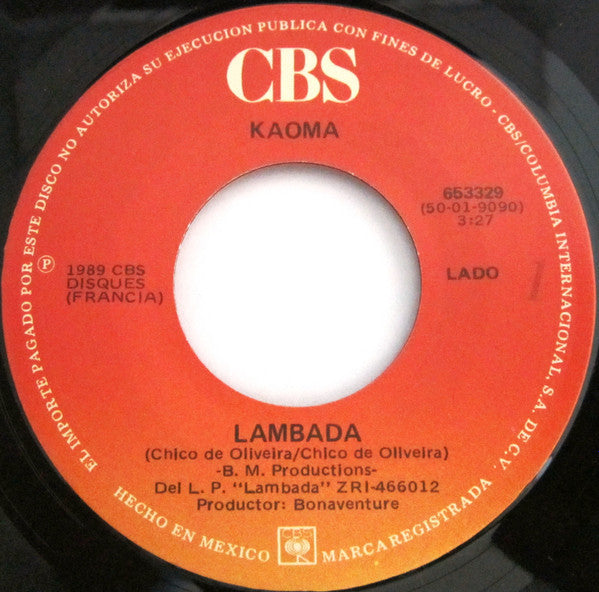 Kaoma : Lambada (7", Single)