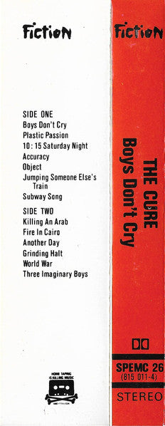 The Cure : Boys Don't Cry (Cass, Album, Bla)